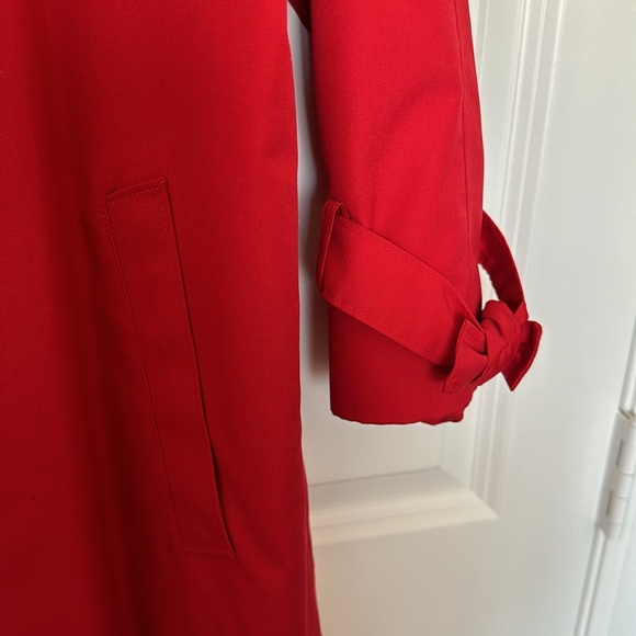 EUC Vintage London Fog Towne Edition Fully Lined Trench Coat Red Size 8 petite - Picture 4 of 16